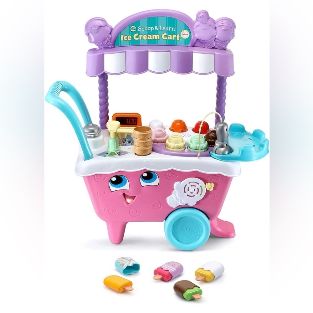 EUC! LeapFrog Brand Interactive Scoop & Learn Ice Cream Cart **DELUXE EDITION**